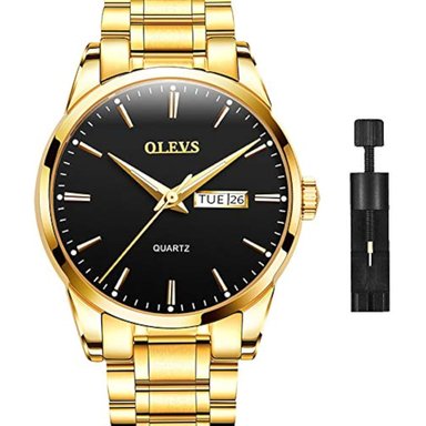 RELOJ OLEVS HOMBRE 2019 DORADO