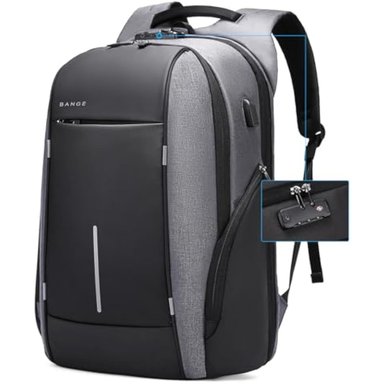 MOCHILA BANGE MULTICOLOR VIAJE ANTIRROBO LAPTOP 15.6 PULGADAS