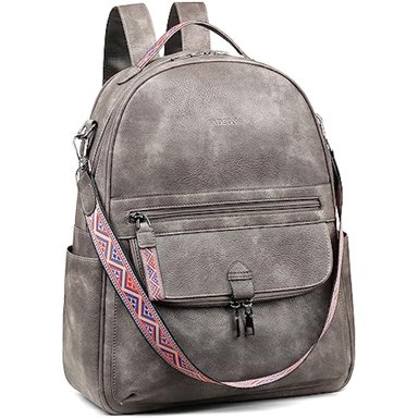 MOCHILA FADEON MULTICOLOR CUERO LAPTOP MUJER POLIURETANO