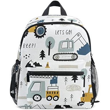 MOCHILA INFANTIL PARA NIÑOS EXCAVADORA DE CAMIONES