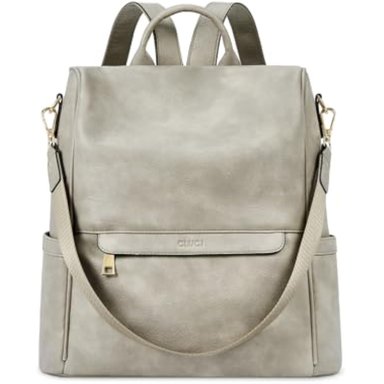 MOCHILA CLUCI MULTICOLOR BOLSO HOMBRO TIPO CUERO MUJER DISEÑO GRANDE