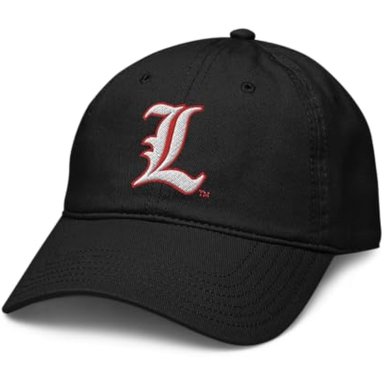 LOUISVILLE CARDINALS SYMBOL BLACK - GORRA DE BÉISBOL AJUSTABLE CON LICENCIA OFICIAL