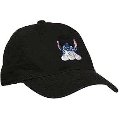 CONCEPT ONE DISNEY STITCH - GORRA AJUSTABLE DE ALGODÓN CON ALA CURVADA NEGRO