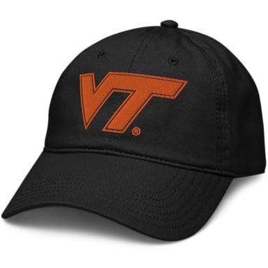 ELITE AUTHENTICS VIRGINIA TECH HOKIES ICON - GORRA DE BÉISBOL AJUSTABLE CON LICENCIA OFICIAL NEGRO