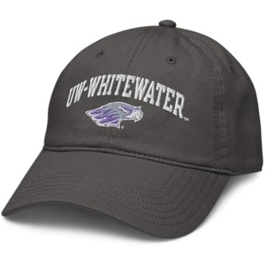 ELITE AUTHENTICS WISCONSIN WHITEWATER WARHAWKS ARCH - GORRA DE BÉISBOL AJUSTABLE CON LICENCIA OFICIAL