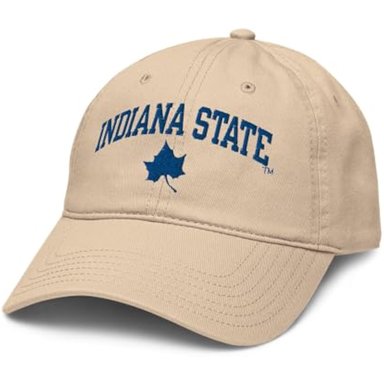 ELITE AUTHENTICS INDIANA STATE SYCAMORES ARCH OVER - GORRA DE BÉISBOL AJUSTABLE CON LICENCIA OFICIAL
