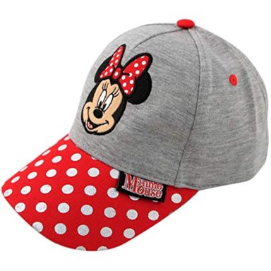 DISNEY GORRA DE BÉISBOL MINNIE MOUSE AJUSTABLE PARA NIÑOS DE 2 A 4 AÑOS