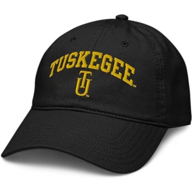 ELITE AUTHENTICS TUSKEGEE GOLDEN TIGERS ARCH OVER - GORRA DE BÉISBOL AJUSTABLE CON LICENCIA OFICIAL