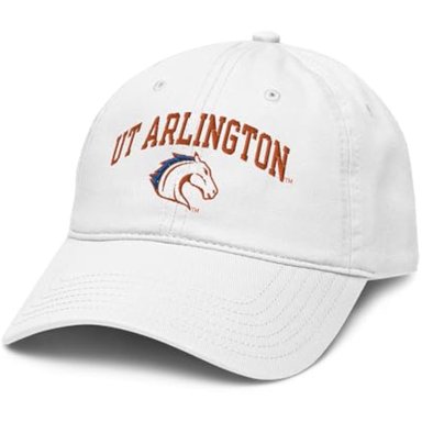 ELITE AUTHENTICS TEXAS ARLINGTON MAVERICKS - GORRA DE BÉISBOL AJUSTABLE BLANCA CON LICENCIA OFICIAL
