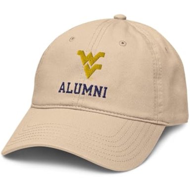 ELITE AUTHENTICS WEST VIRGINIA MOUNTAINEERS ALUMNI STONE - GORRA DE BÉISBOL AJUSTABLE CON LICENCIA OFICIAL