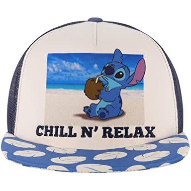 CHILL N RELAX SKATER - GORRA DE DISNEY DISEÑO STICH MULTICOLOR TALLA ÚNICA