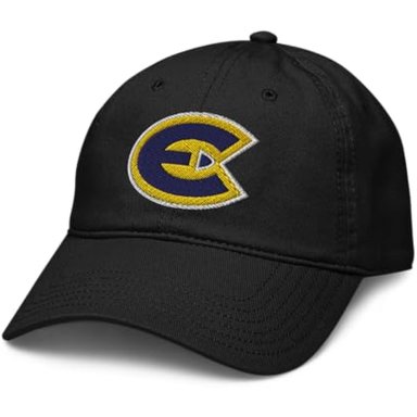ELITE AUTHENTICS WISCONSIN EAU CLAIRE BLUGOLDS ICON - GORRA DE BÉISBOL AJUSTABLE CON LICENCIA OFICIAL