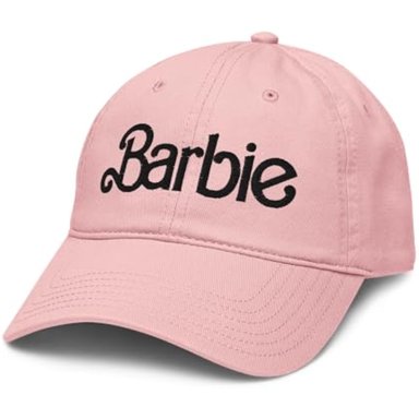 BARBIE GORRA DE BÉISBOL AJUSTABLE CON LOGOTIPO NEGRO