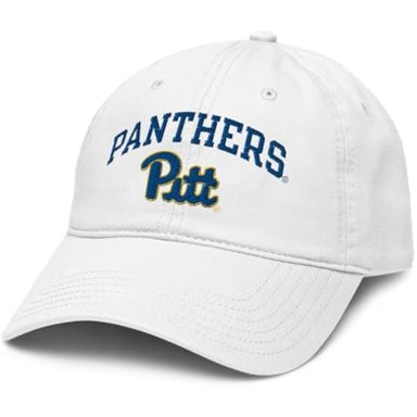 ELITE AUTHENTICS GORRA DE BÉISBOL AJUSTABLE CON LOGOTIPO ARQUEADO DE PITTSBURGH PANTHERS BLANCO