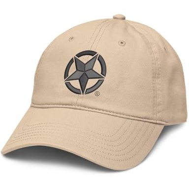 JEEP GORRA DE BÉISBOL BORDADA AJUSTABLE CON DISEÑO DE ESTRELLA