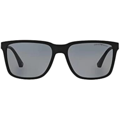 LENTES DE SOL CUADRADOS  GOMA NEGRA/GRIS POLARIZADAPARA HOMBRE