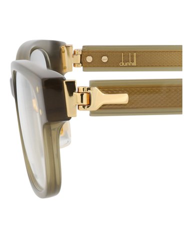 MONTURA ÓPTICA DUNHILL DE ACETATO CON MARCO CUADRADO (HOMBRE) COLOR MARRÓN MARRÓN Y TRANSPARE - 4