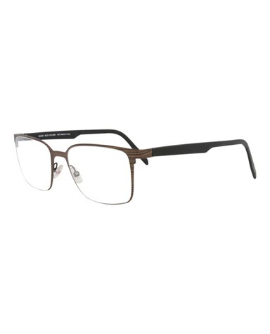 MONTURA ÓPTICA MAUI JIM DE ACERO INOXIDABLE CON MARCO CUADRADO (HOMBRE) NEGRO TRANSPARENTE - 2