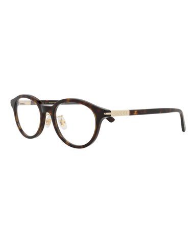 MONTURA ÓPTICA GUCCI DE ACETATO RECICLADO CON MARCO REDONDO (HOMBRE) EN HAVANA HAVANA TRANSPARE - 2