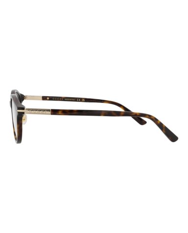 MONTURA ÓPTICA GUCCI DE ACETATO RECICLADO CON MARCO REDONDO (HOMBRE) EN HAVANA HAVANA TRANSPARE - 3