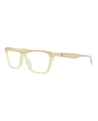 MONTURA ÓPTICA BOTTEGA VENETA CON FORMA DE OJO DE GATO (HOMBRE) Y MUJER EN DORADO DORA - 2