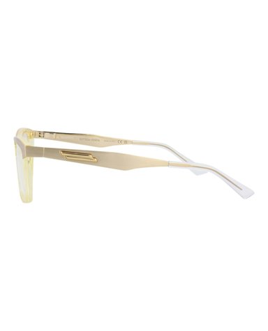 MONTURA ÓPTICA BOTTEGA VENETA CON FORMA DE OJO DE GATO (HOMBRE) Y MUJER EN DORADO DORA - 3