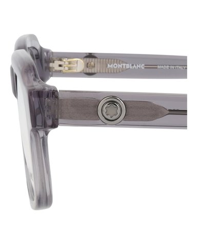 MONTURA ÓPTICA MONTBLANC DE ACETATO CON MONTURA CUADRADA (HOMBRE) EN GRIS GRIS Y TRANSPARENTE - 4