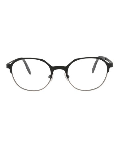 MONTURA ÓPTICA MAUI JIM DE ACERO INOXIDABLE CON MARCO REDONDO (HOMBRE) Y MUJER EN NEGRO NEGRO Y - 1