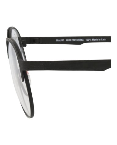 MONTURA ÓPTICA MAUI JIM DE ACERO INOXIDABLE CON MARCO REDONDO (HOMBRE) Y MUJER EN NEGRO NEGRO Y - 4