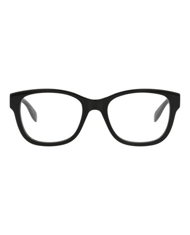 MONTURA ÓPTICA ALEXANDER MCQUEEN DE ACETATO CON MARCO CUADRADO (HOMBRE) EN NEGRO NEGRO TRANSPAREN - 1