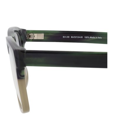 MONTURA ÓPTICA MAUI JIM DE ACETATO CON MARCO CUADRADO (HOMBRE) EN VERDE VERDE Y TRANSPARENTE - 4