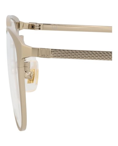 MONTURA ÓPTICA DUNHILL DE TITANIO CON MARCO REDONDO (HOMBRE) EN DORADO DORADO Y TRANSPARENTE - 4