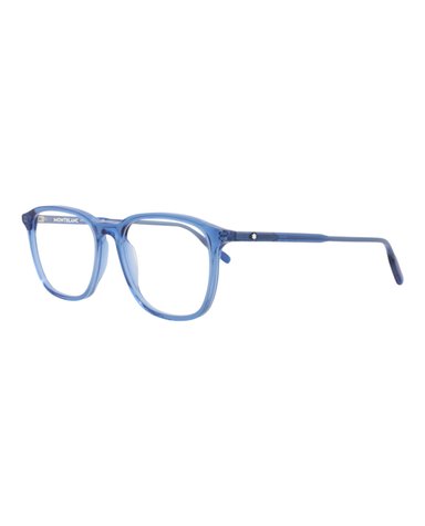MONTURA ÓPTICA MONTBLANC DE ACETATO CON MONTURA CUADRADA (HOMBRE) EN AZUL AZUL Y TRANSPARENTE - 2