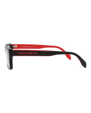 MONTURA ÓPTICA ALEXANDER MCQUEEN DE ACETATO CON MARCO CUADRADO (HOMBRE) EN NEGRO NEGRO TRANSPAREN - 3