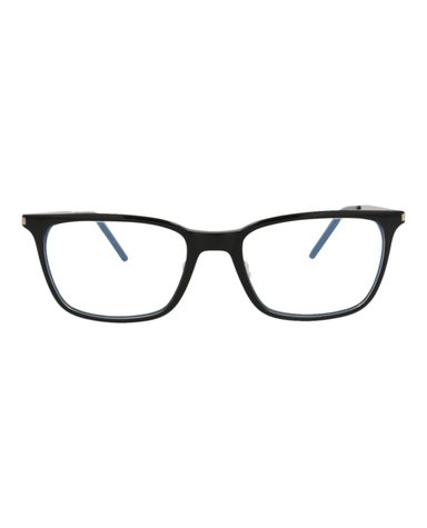 MONTURA ÓPTICA SAINT LAURENT DE ACETATO CON MARCO CUADRADO (HOMBRE) EN NEGRO PLATEADO Y TRANSP - 1