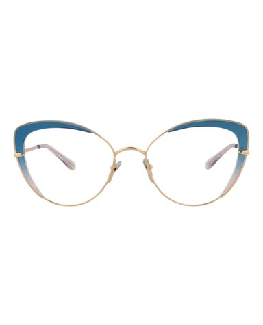 MONTURA ÓPTICA POMELLATO CON FORMA DE OJO DE GATO (MUJER) EN DORADO DORADO Y TRANSPARE - 1