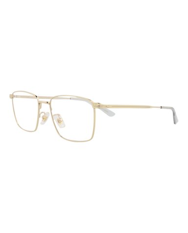 MONTURA ÓPTICA DE METAL CON MARCO CUADRADO MONTBLANC (HOMBRE) EN DORADO DORADO TRANSPARENTE - 2