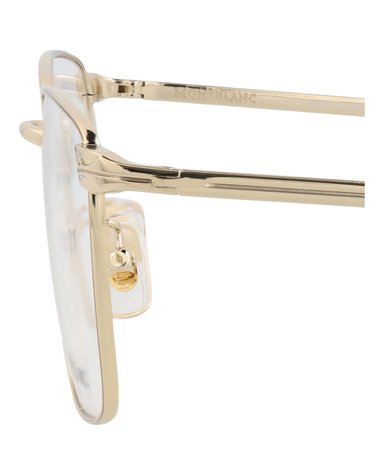 MONTURA ÓPTICA DE METAL CON MARCO CUADRADO MONTBLANC (HOMBRE) EN DORADO DORADO TRANSPARENTE - 4
