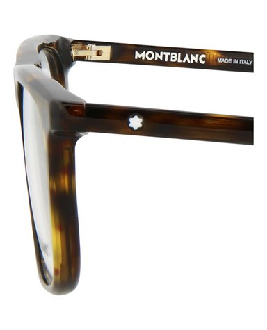 MONTURA ÓPTICA MONTBLANC DE ACETATO CON MARCO CUADRADO (HOMBRE) EN LA HABANA TRANSPARENTE - 4