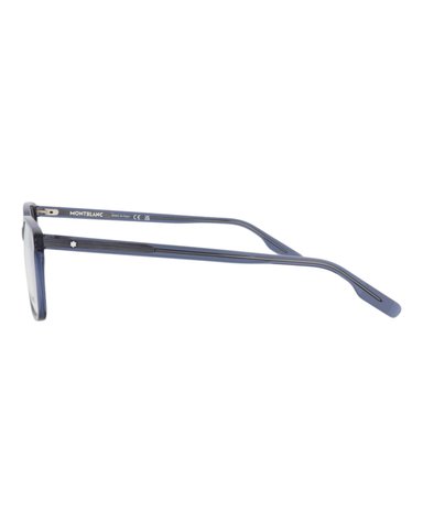 MONTURA ÓPTICA MONTBLANC DE ACETATO CON MONTURA CUADRADA (HOMBRE) EN AZUL AZUL Y TRANSPARENTE - 3