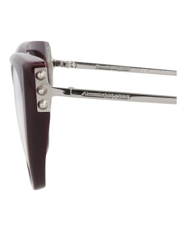 MONTURA ÓPTICA ALEXANDER MCQUEEN CON FORMA DE OJO DE GATO (MUJER) EN VIOLETA PLATE - 4