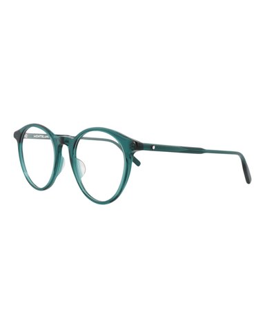 MONTURA ÓPTICA MONTBLANC DE ACETATO CON MARCO REDONDO (HOMBRE) EN VERDE VERDE Y TRANSPARENTE - 2
