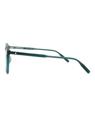 MONTURA ÓPTICA MONTBLANC DE ACETATO CON MARCO REDONDO (HOMBRE) EN VERDE VERDE Y TRANSPARENTE - 3