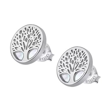 ARETES LOTUS PLATA ÁRBOL LA VIDA SILVER TREE OF LIFE LP16784/1 MUJER