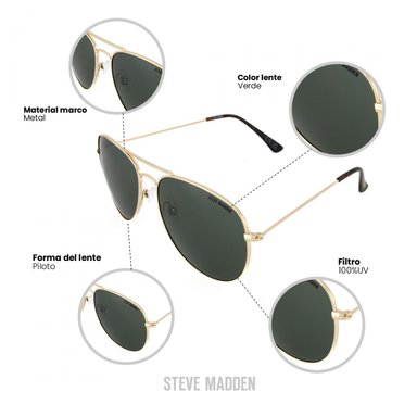 GAFAS PROTECCIÓN UV STEVE MADDEN X17119 - 3