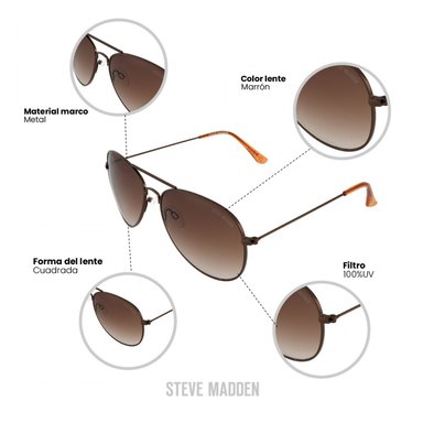 GAFAS PROTECCIÓN UV STEVE MADDEN X17096 - 3