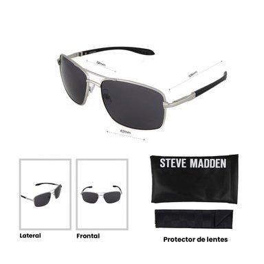 LENTES DE SOL STEVE MADDEN X17116 HOMBRE PROTECCIÓN UV - 4