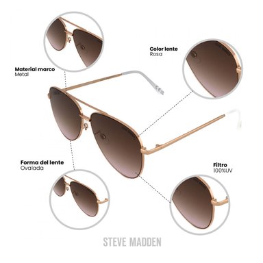 GAFAS PROTECCIÓN UV STEVE MADDEN X17094 - 3