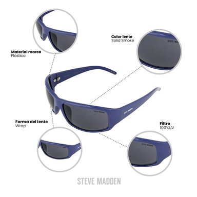 LENTES DE SOL PROTECCIÓN UV STEVE MADDEN X17159 - 4