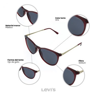 LENTES DE SOL PROTECCIÓN UV LEVI'S X13016